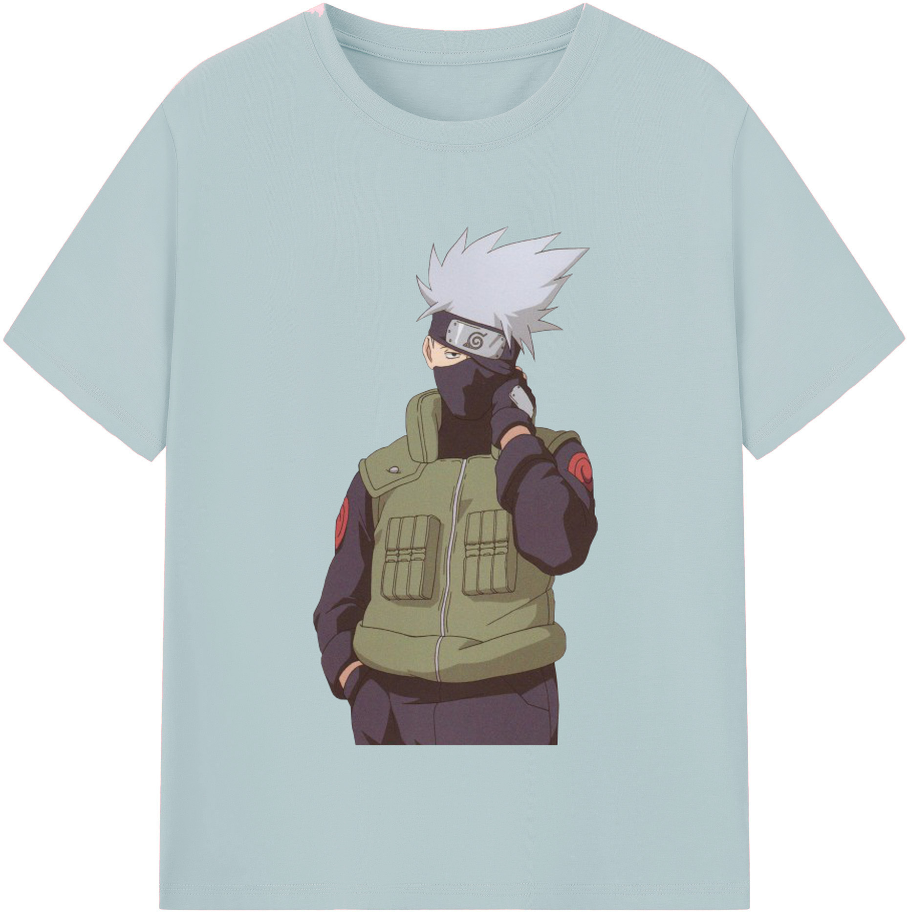 （画像用） NARUTO -ナルト- はたけ カカシ Hatake Kakashi 綿100％半袖Tシャツ（フロントプリント）